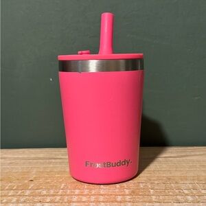 FrostBuddy Pink Tumbler with Straw